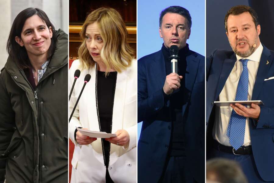 Sondaggi elezioni Europee 2024, trend partiti: Meloni al 27%, Pd insegue al 19. Salvini crolla, Renzi e Calenda sotto il 4% Sondaggi elezioni Europee 2024, trend partiti: Meloni al 27%, Pd insegue al 19. Salvini crolla, Renzi e Calenda sotto il 4%