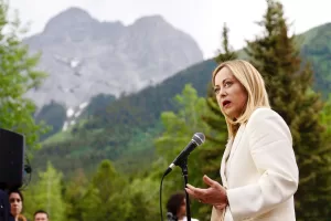 Foto Filippo Attili/Palazzo Chigi/LaPresse 
18/06/2025 Kananaskis, Canada
Politica 
Vertice G7 in Canada, il punto stampa del Presidente Meloni

DISTRIBUTION FREE OF CHARGE – NOT FOR SALE – Obbligatorio citare la fonte LaPresse/Palazzo Chigi/Filippo Attili